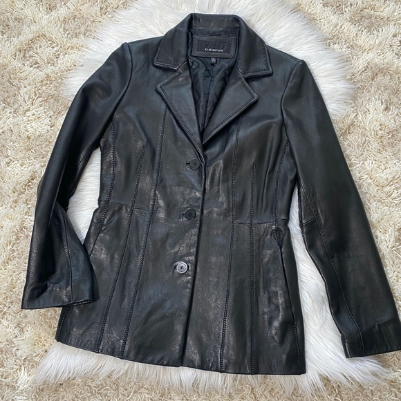 Jones New York Jackets & Blazers - Jones New York Genuine Leather Jacket Size Small